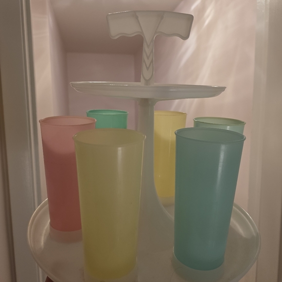 Tupperware Other - Vintage Tupperware Tumbler Server With 6 Tumblers